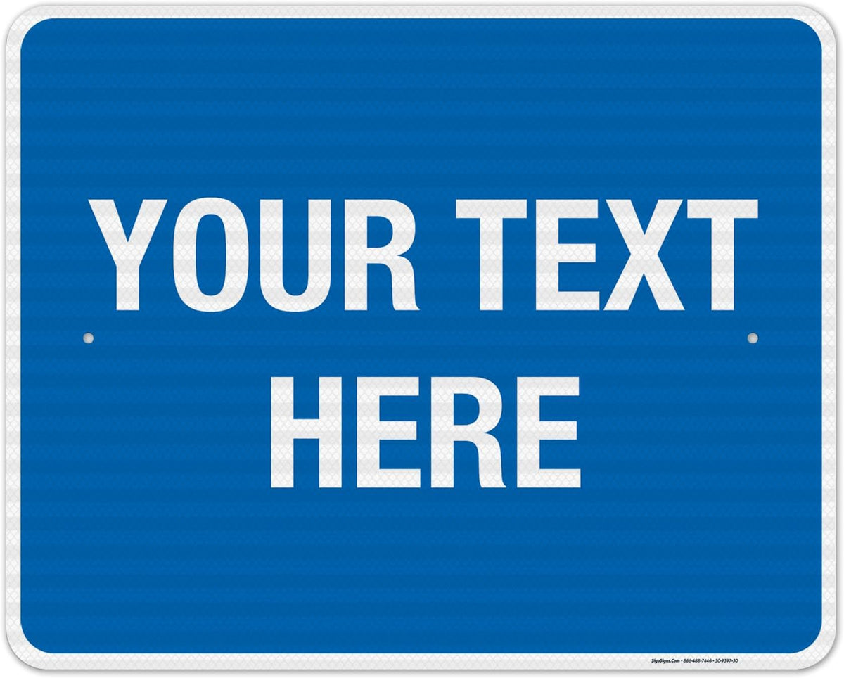 Personalized Custom Blue Background Customize