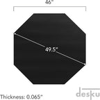 DESKU - Octagon Gaming Chair Mat, Computer and Office Chair Mat - Image 2