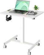 YDN Mobile Mobile Standing Desk, Adjustable Height Portable Laptop Desk by YDN