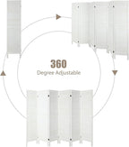 6 Panel Room Dividers and Folding Privacy Screens, Divider - Image 6