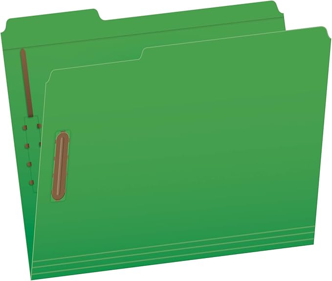 Pendaflex Fastener Folders, 2 Fasteners, Letter Size, 1/3 Cut Tabs in Left by TOPSProducts