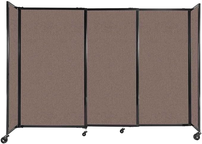Versare Straightwall Sliding Portable Wall Partition | Freestanding Office by VERSARE
