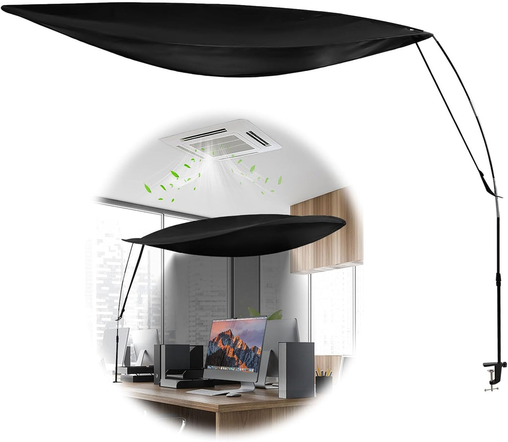 55 Inch Office Cubicle and Desk Shade – Blocks Light and Air Conditioning