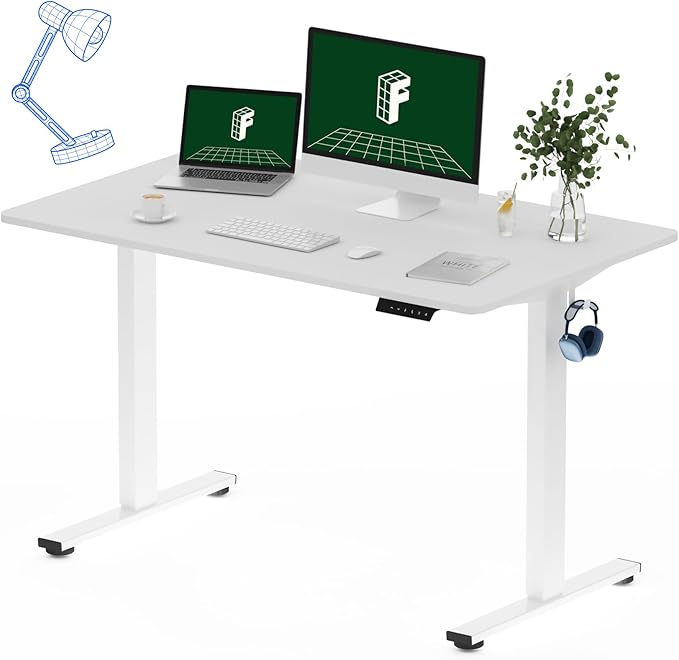 FLEXISPOT One-Piece Electric Standing Desk, 48 x 30 Inches Adjustable Desk by FlexiSpot