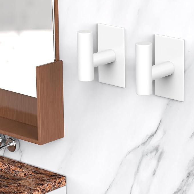 VAEHOLD Wall Towel Hooks, Heavy Duty Sticky Holder Waterproof Towel Hooks - Image 3
