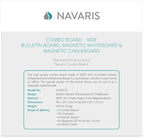 Navaris Combination Board Cork/Whiteboard/Chalkboard - Image 7