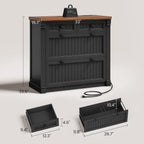 sedeta 4 drawers file cabinet, 33" farmhouse filing shown in use