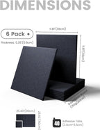 Fluxynara Large Felt Bulletin Board 36" x 24" Cork Board Alternative-6 Pack - Image 2