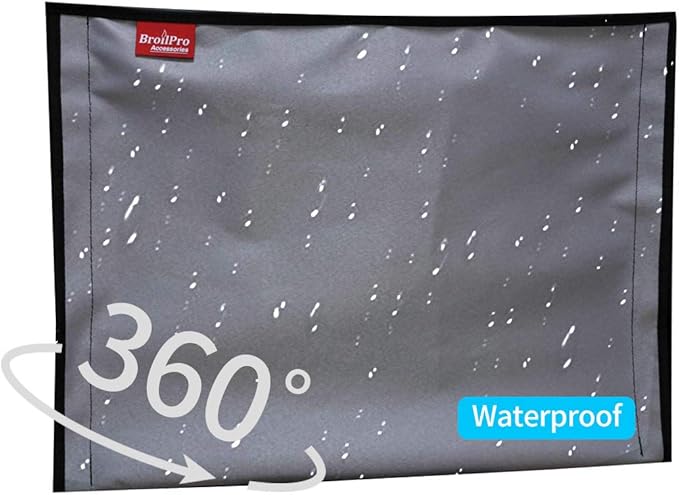 BroilPro Accessories Outdoor 32" TV Set Cover, Scratch Resistant Liner Protect - Image 3