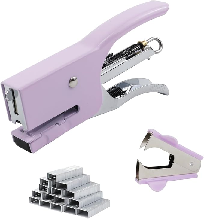 Aacehlh Small Hand-held Stapler Set, 15 Sheet Capacity, Includes 750Pcs Staples by Aacehlh