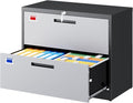 PEUKC 2 Drawer File Cabinet, Lateral Filing Cabinets by PEUKC