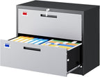 PEUKC 2 Drawer File Cabinet, Lateral Filing Cabinets by PEUKC