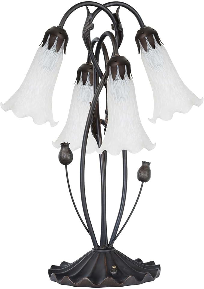 Bieye LS10 Lily Flower Blown Glass Lampshade - Image 6