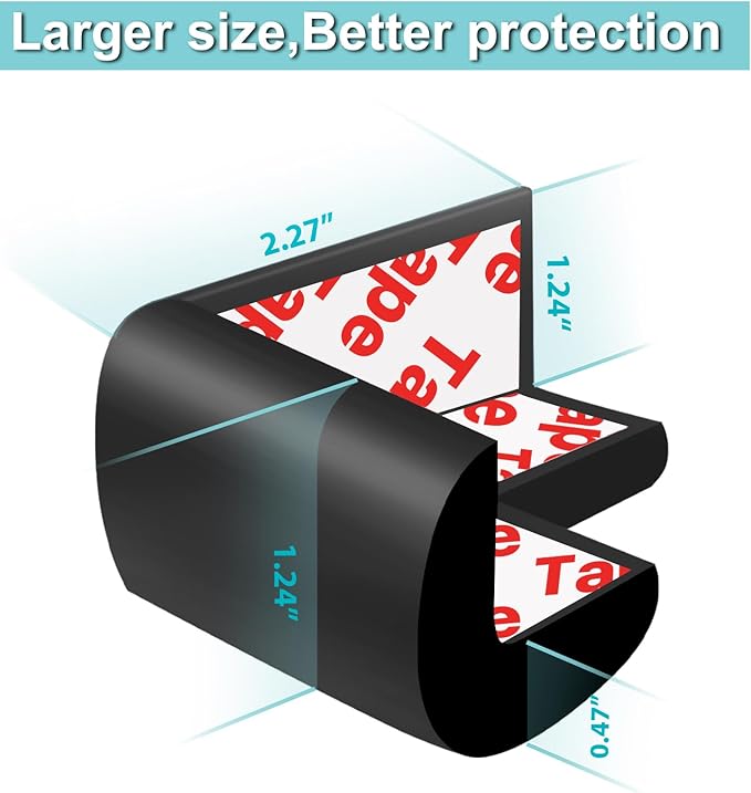 12 Pack Soft Corner Protector Baby Proofing Edge and Corner Guards, Safety - Image 3