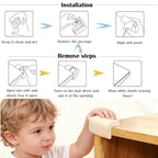 12 Pack Soft Corner Protector Baby Proofing Edge & Corner Guards, Furniture - Image 5