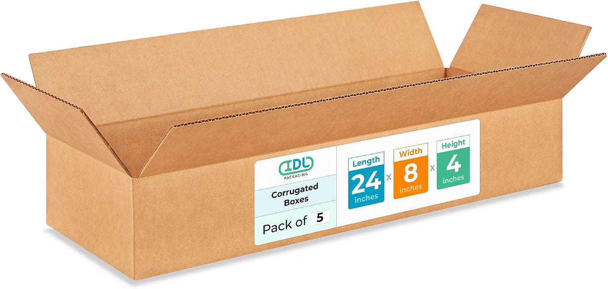 Large Shipping & Moving Boxes 24 x 8 x 4 inches
