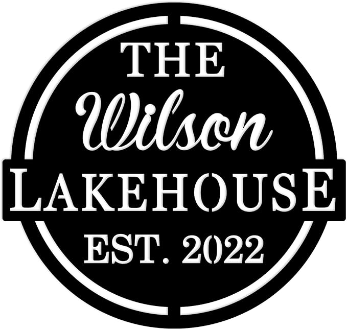 Personalized Lake House Sign by ENFODREAM
