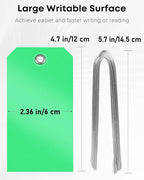 Uniclife 120 Pcs Green Plastic Tags - Image 6