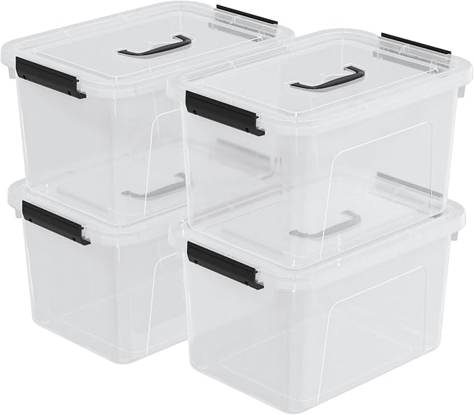 Drephia 10.5 Quart Clear Plastic Storage Box/Container - Image 7