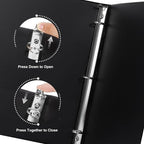 CIXILDTS 2" 3 Ring Binder, Standard 2-inch Round Ring Binder Fit Letter Size - Image 3