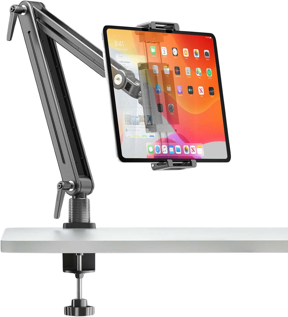 Portable Monitor Stand Desk Holder- Large Clamp support up to 12.9 14.6 15.6