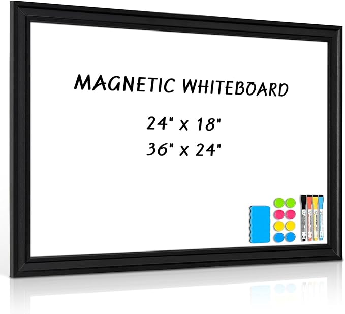Large White Board for Wall, Decorative Whiteboard by QUEENLINK