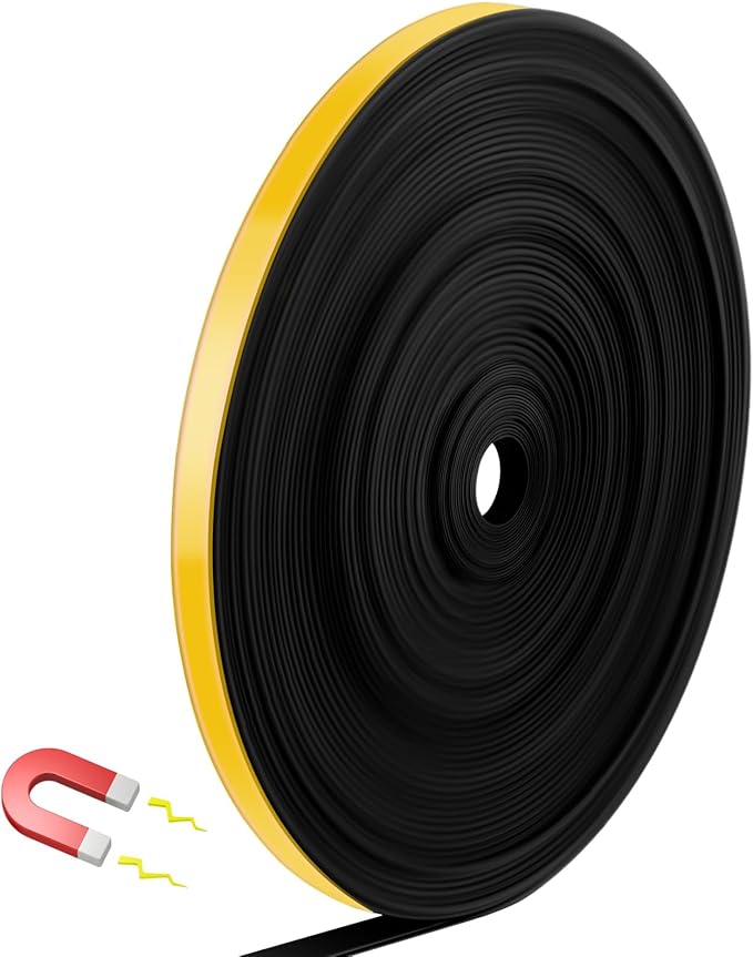 AmazingSpark Magnetic Tape Roll Thin Strips, 0.39 Inch x 66 Feet Magnetic Board by Unknown