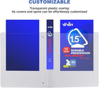 3 Ring Binder 1-1/2 Inch, ViVin Sturdy 1.5"-Slant D Ring Binder - Image 3