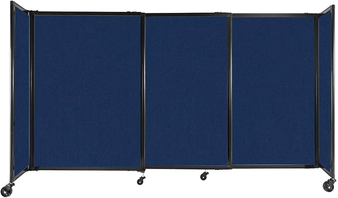 Versare Straightwall Sliding Portable Wall Partition | Freestanding Office by VERSARE