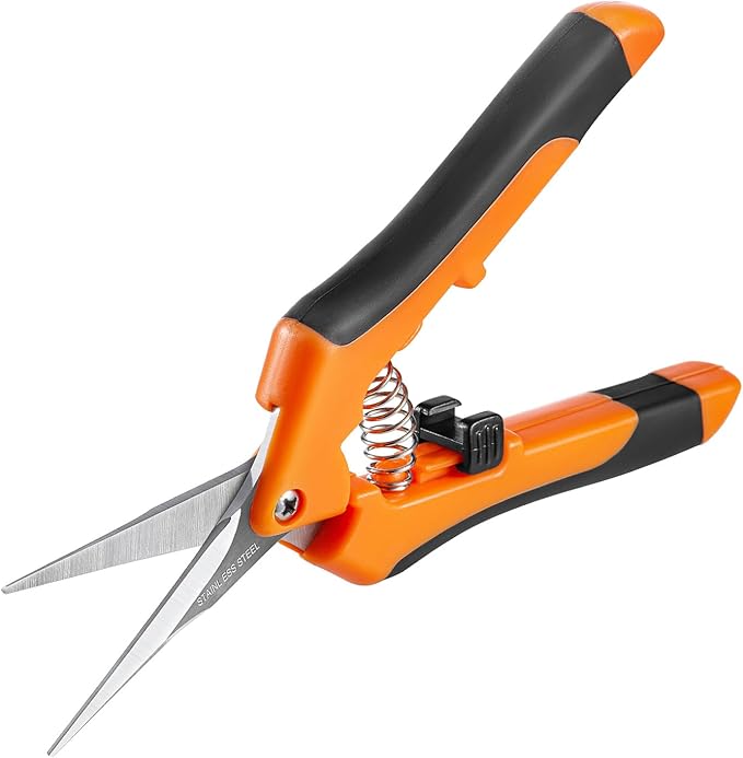 GROWNEER 1 Packs 6.5 Inch Pruning Shears Gardening Hand Pruning Snips Gardening by GROWNEER