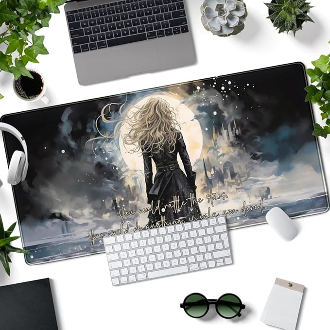 Dark Magic Large Mouse Pad Gaming MTG Playmat Original Paint Desk Mat Adventure - Image 2