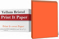 Print It - Vellum Bristol Colored Cardstock Cover Paper, 67 Lb, 8.5" X 11” by Unknown