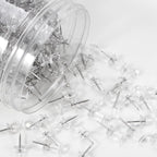 Yalis Push Pins 600 Count, Standard Clear Thumb Tacks Steel Point and Clear - Image 2
