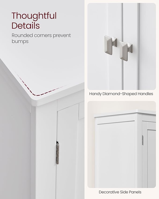 VASAGLE Floor Storage Cabinet, Freestanding Storage Unit - Image 7