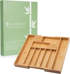 Bamboo Drawer Organizer with Knife Blocks - Image 3