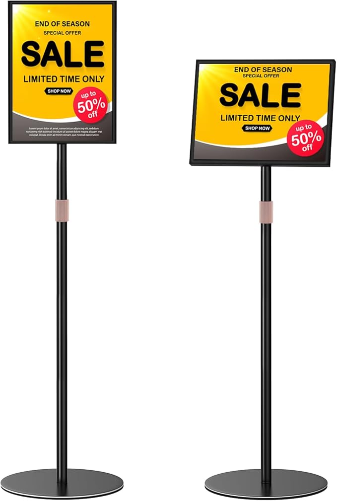 Newzueby Sign Holder Stand 8.5x11 inch by Newzueby
