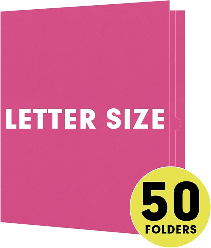 Two Pocket Folders, RAZCC 50 Pack 2 Pocket Folders Fit Letter Size Paper - Image 5