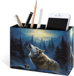 Famame 3D Animal Howling Wolf Moon Pencil Holder - Image 2