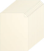 Silunkia 120 Sheets Cream Cardstock 8.5 x 11 Off White Paper, 250gsm/92lb Ivory by Silunkia