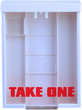white snap shut brochure box brochure holder flyer, main product view