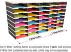 Ultimate Office TierDrop™ 40-Slot, 47 ½"w Literature, Mail and Classroom Sorter - Image 4