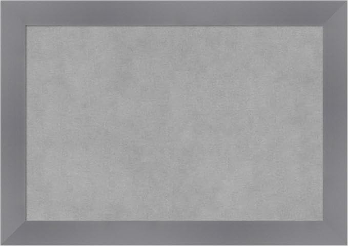 Amanti Art Grey Framed Magnetic Board 14x20 Small Vision Board by AmantiArt