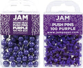 JAM PAPER Colorful Push Pins by JAMPaper