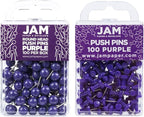JAM PAPER Colorful Push Pins by JAMPaper