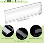 72 Pieces Clear Plastic Adhesive Shelf Tag & Price Label Holders - Image 3