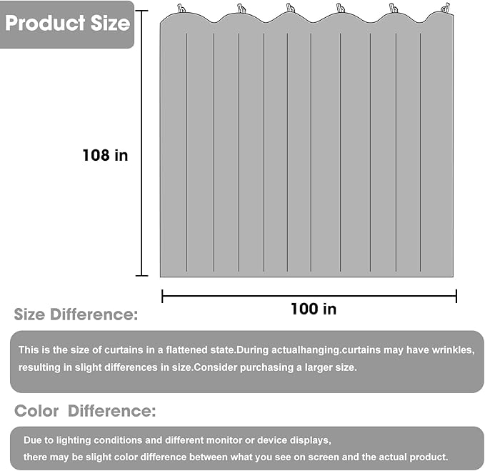Cbsroro Room Divider Blackout Curtain Track Curtains Wall Dividers Panels Screen - Image 6