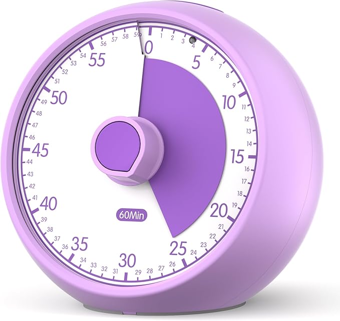 Visual Timer for Kids 60-Minute by Conchstar