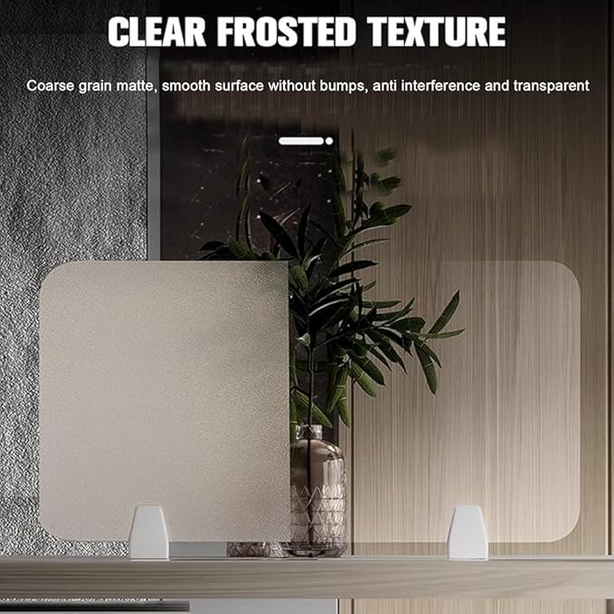 RCJCQSR Acrylic Frosted Privacy Free Standing Screen, Visual Distractions - Image 3