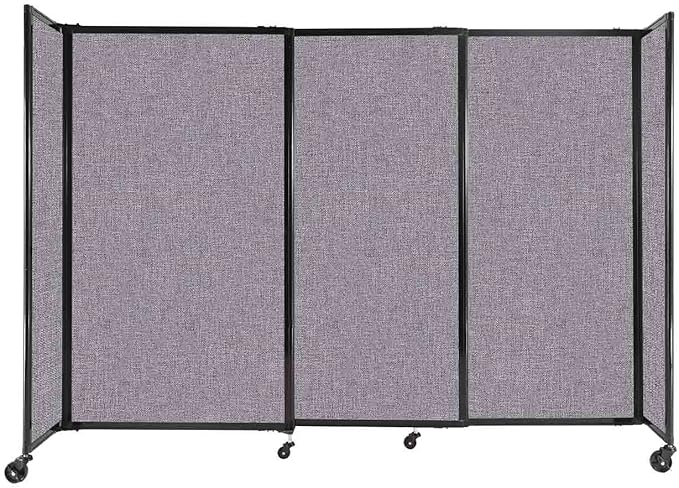 Versare Straightwall Sliding Portable Wall Partition | Freestanding Office by VERSARE