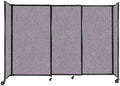 Versare Straightwall Sliding Portable Wall Partition | Freestanding Office by VERSARE